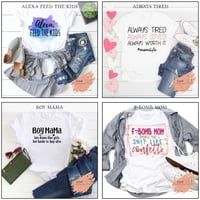 Adult Sublimation Printed Mom T-shirts