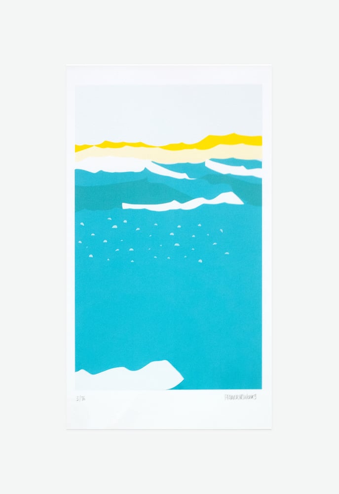 Image of Serigrafie Draussen gehen — Meer