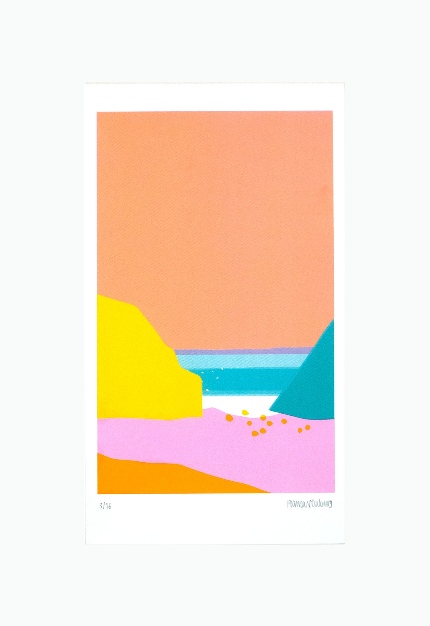 Image of Serigrafie Draussen gehen – Strand