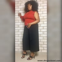 Image 1 of Red One Sleeve Top