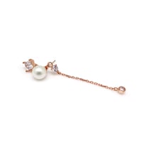 AVITA SQ PEARL CHAIN EARRING