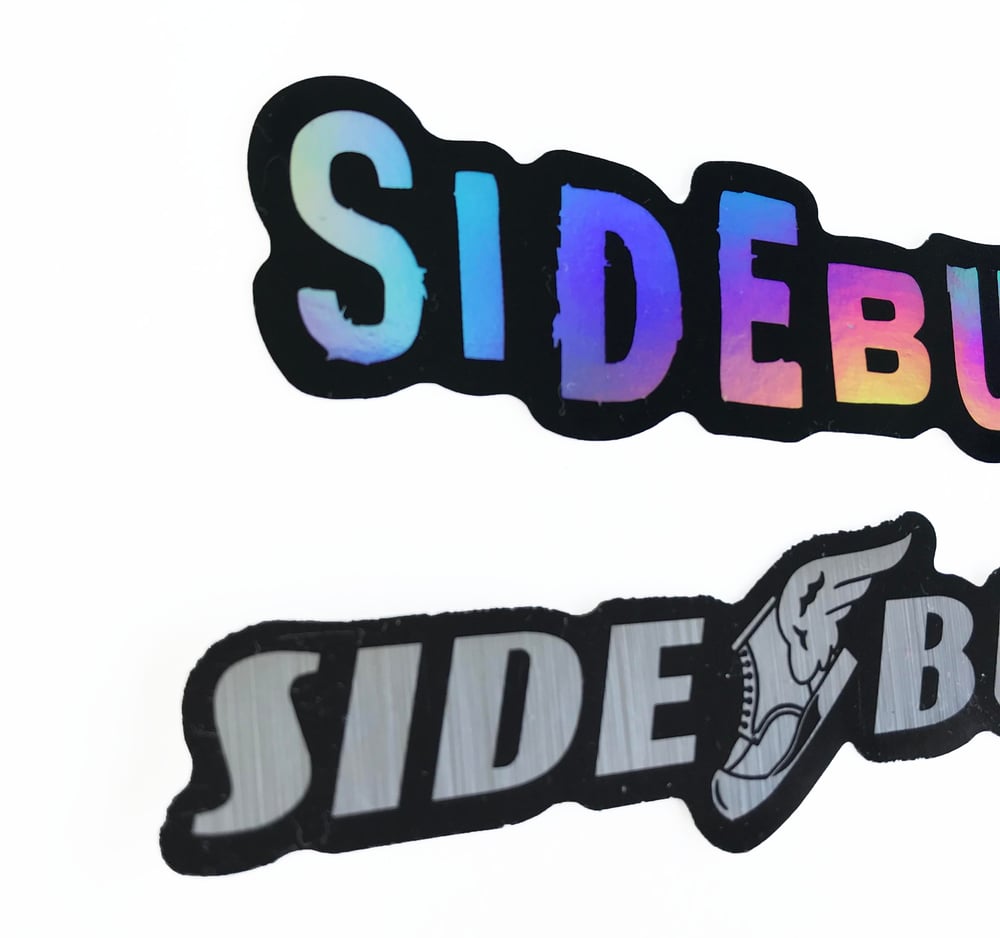 Image of Sideburn Metallic sticker pack