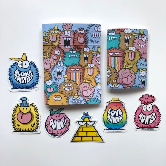 Image of NOTEBOOK SET + 6 STICKERS