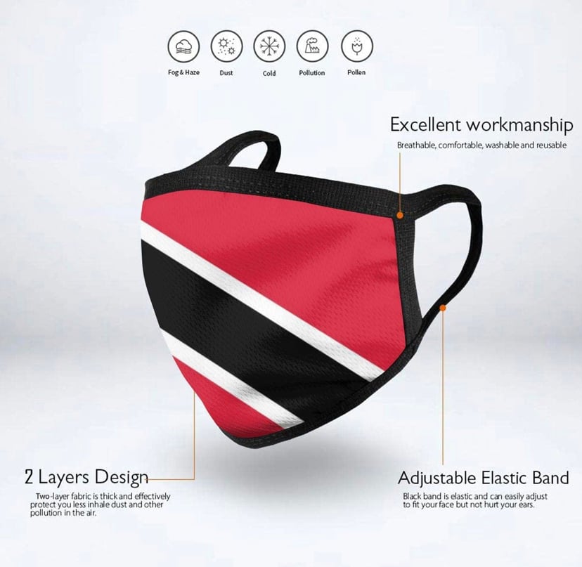 Image of Rep Your Island Mouth Face Mask (Tell us your country)