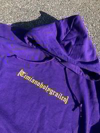 Image 3 of [ STAPLE LOGO HOODIE PURP/YELL]