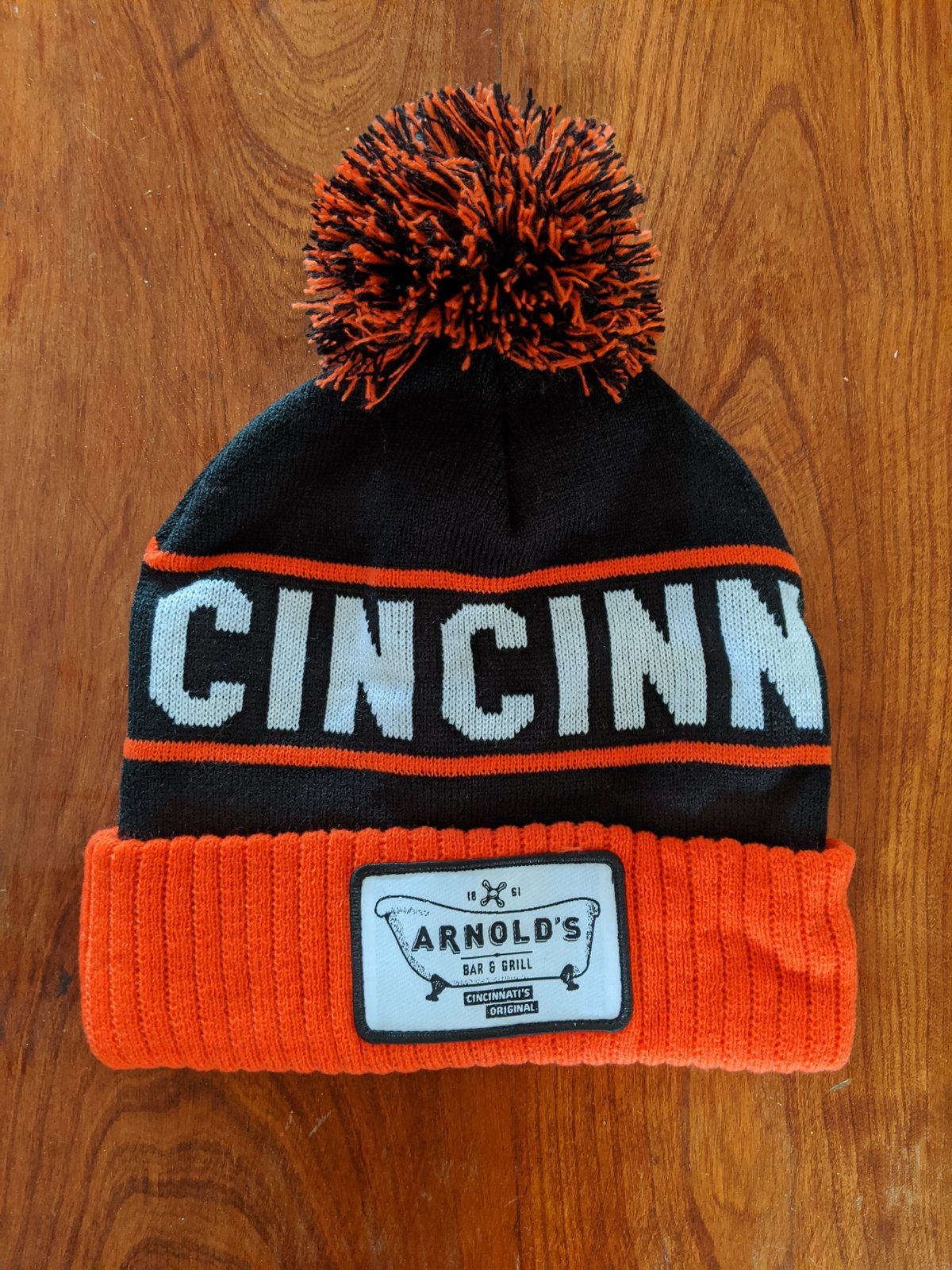 The Bengals Beanie Yarn Pom, Cincinnati Beanies