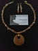 Image of ORANGE AVENTURINE PENDANT NECKLACE SET