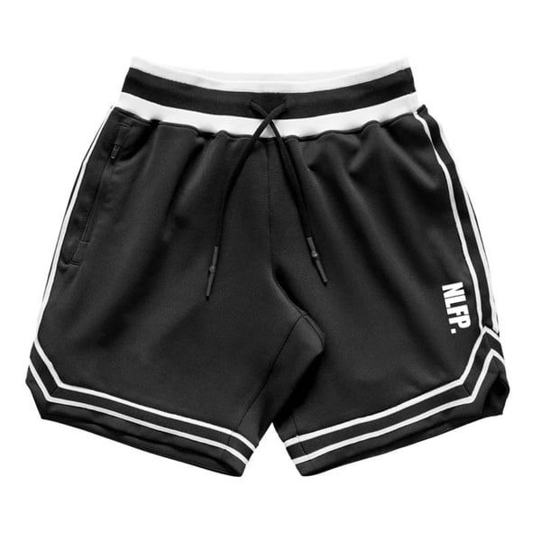 Image of STRIPE TRAINING SHORTS BLACK 