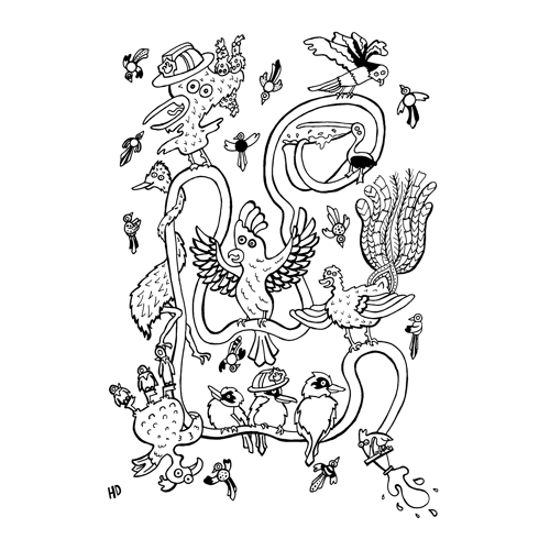 Image of HanDo's Birds Design for Wildlife Victoria