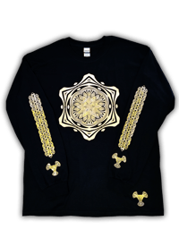 Image 1 of Sacred Being Long Sleeve Metallic Gold 