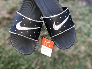 Bling Nike Slides