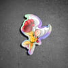 Saitama Holgraphic sticker