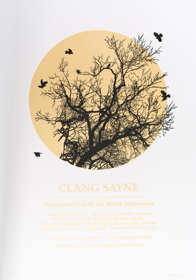 Image of CLANG SAYNE, The Round Soul Of The World Tour poster