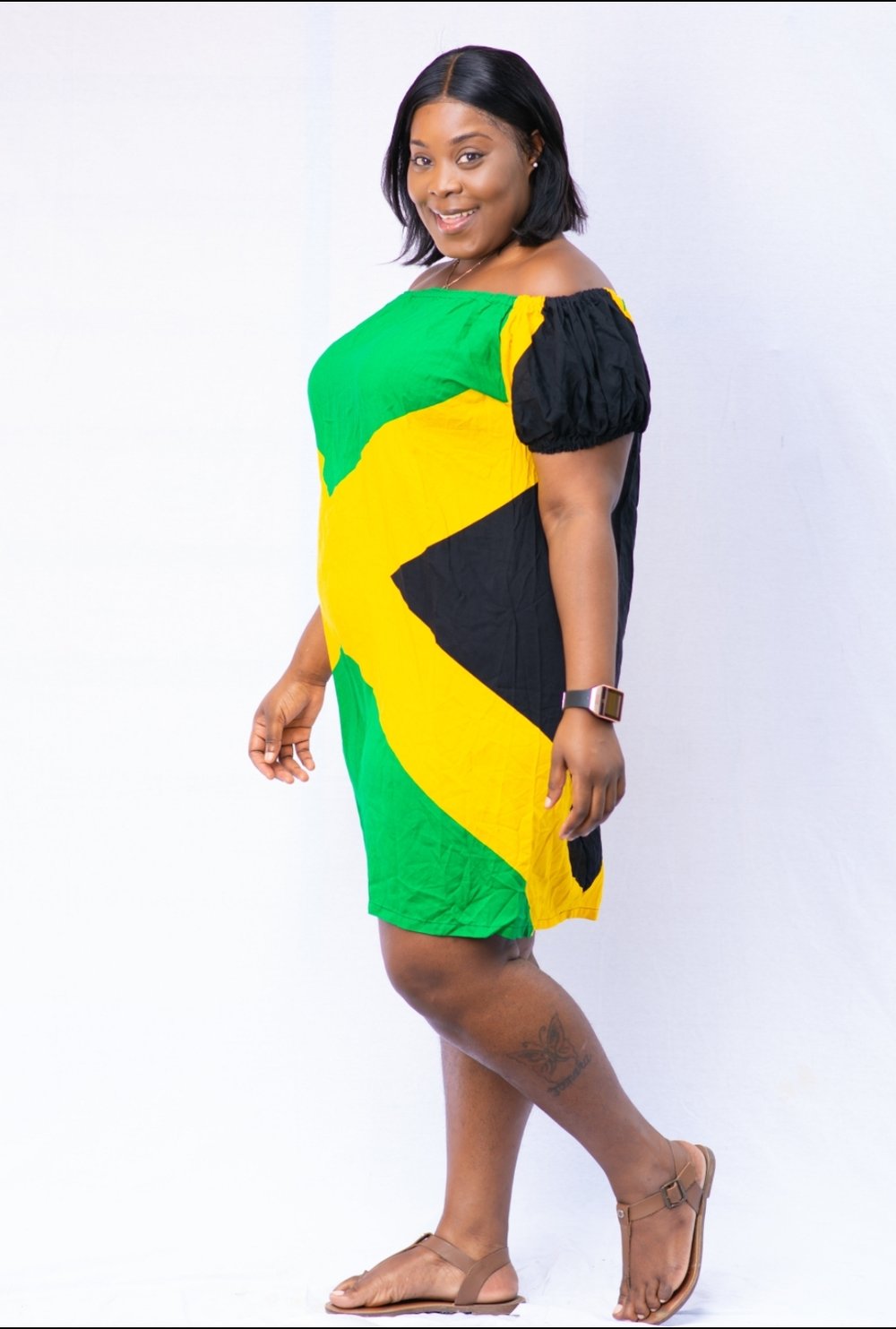 Jamaica Flag plus size dress