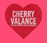 Image 2 of The Outsiders House Museum "Cherry Valance" Heart Patch. 