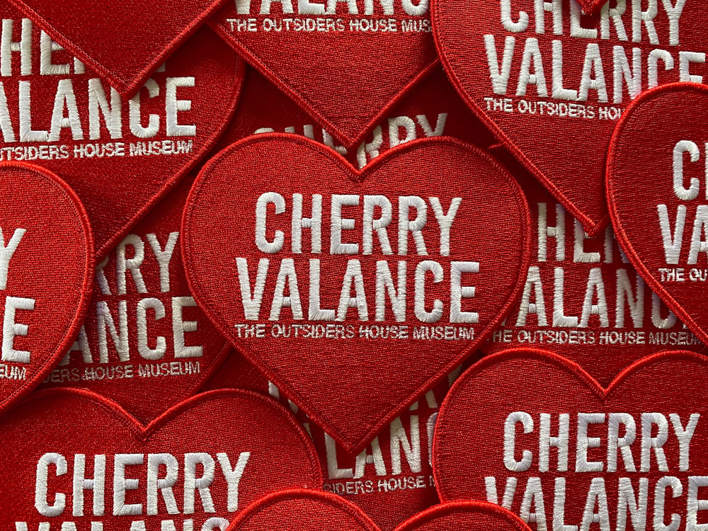 Image of The Outsiders House Museum "Cherry Valance" Heart Patch. 