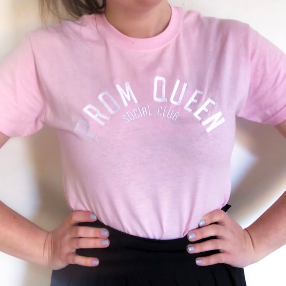 Image of Pink Embroidered T-shirt
