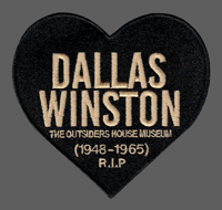 Image 2 of The Outsiders House Museum "Dallas Winston" Heart Patch. 