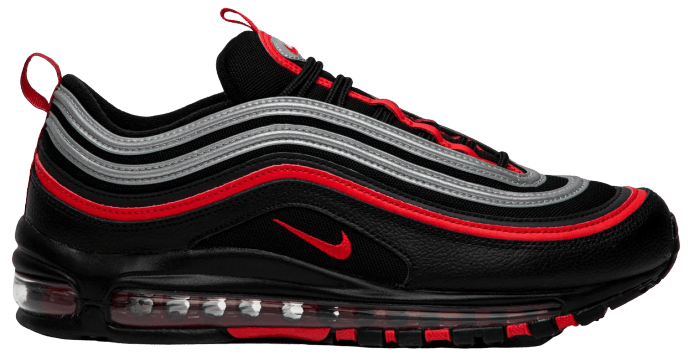 air max 97 bred reflective on feet