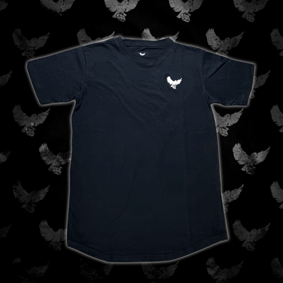 Image of Black/White Birdies Scoop T-shirt