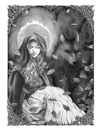 Image 3 of The Witch and the Wolf in a Ravenwood Frame