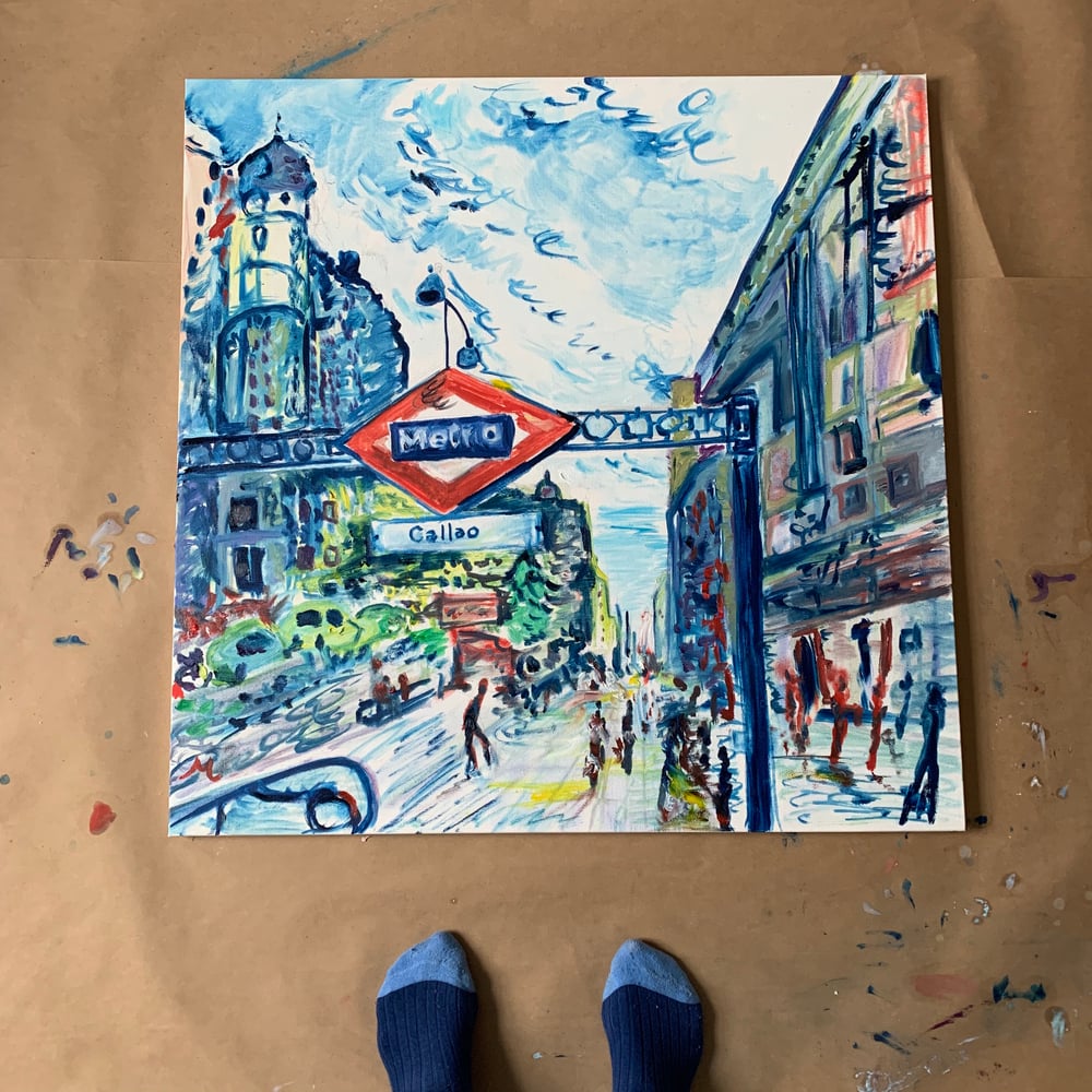Image of Callao Madrid oil on canvas