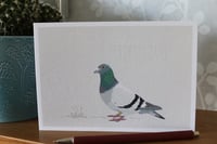 Image 2 of Racing Pigeon Greeting Card