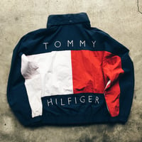 Image 1 of Original 90’s Tommy Hilfiger Big Flag Reversible Jacket.