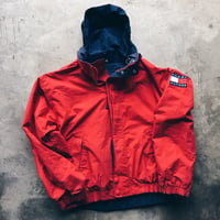 Image 3 of Original 90’s Tommy Hilfiger Big Flag Reversible Jacket.