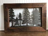 Image 1 of Pine Tree - Barnwood Frame