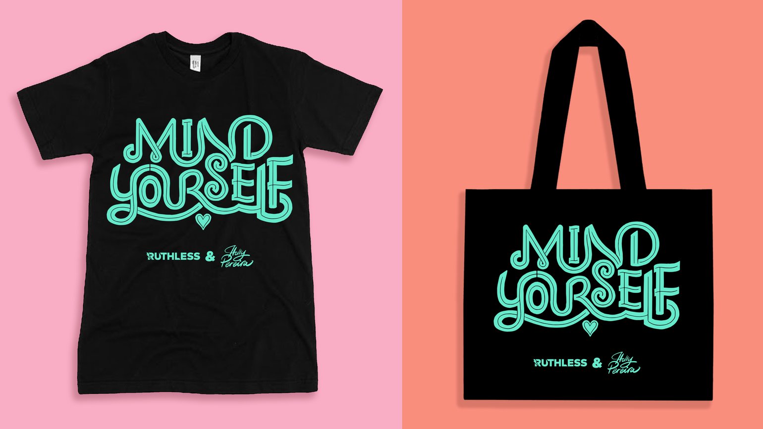 Image of Mind Yourself T-Shirt & Shopper Bag