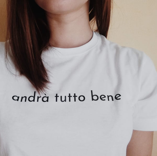 Image of T-shirt #andràtuttobene DONNA