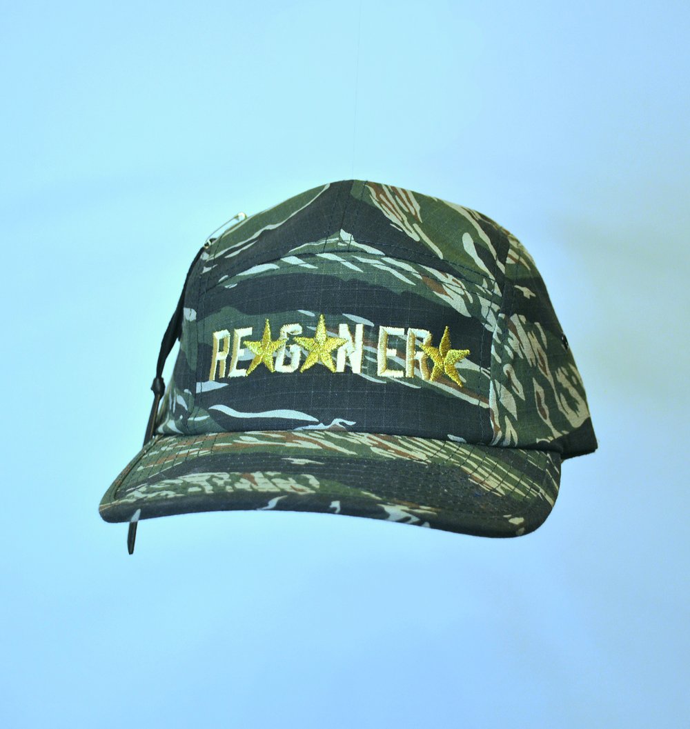 Image of 5-Panel RipStop Racer cap (Tigerstripe Camo)