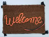 BANKSY X LOVE WELCOMES "WELCOME" - AS NEW, IN ORIGINAL BOX, 60CM X 43CM