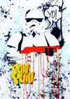 YO! Stormtrooper. (Orange edition hand painted, signed)