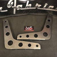 Image 2 of Mini DIY Wagon Bomber Seat Brackets - FRAMES ONLY - with Circle Cutouts