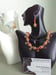 Image of SWAROVSKI TEARDROPS AND CARNELIAN NECKLACE SET