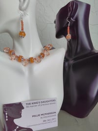 Image 3 of SWAROVSKI TEARDROP BEADS W/CARNELIAN AND HEMATITE