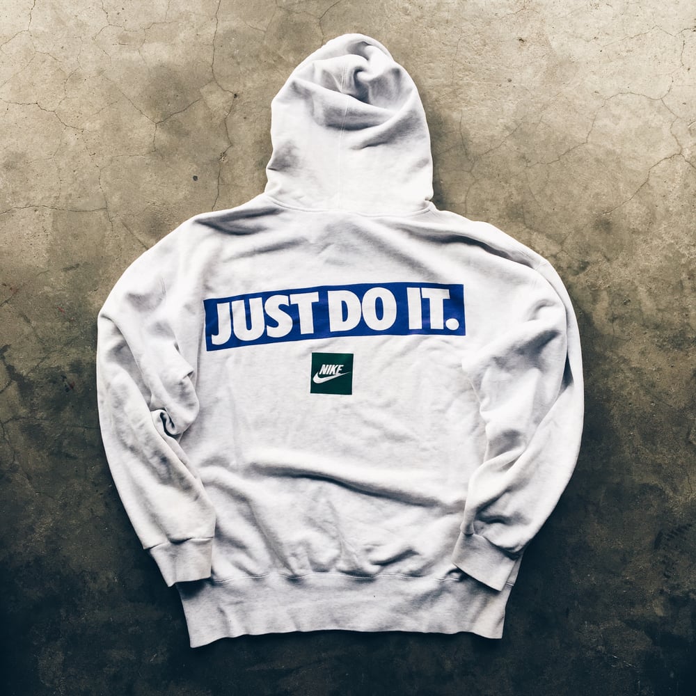 Image of Original Early 90’s Nike Air JDI Hooded Sweatshirt (Heather Grey).