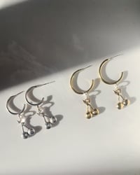 Image 1 of Cherry Charm Hoops 