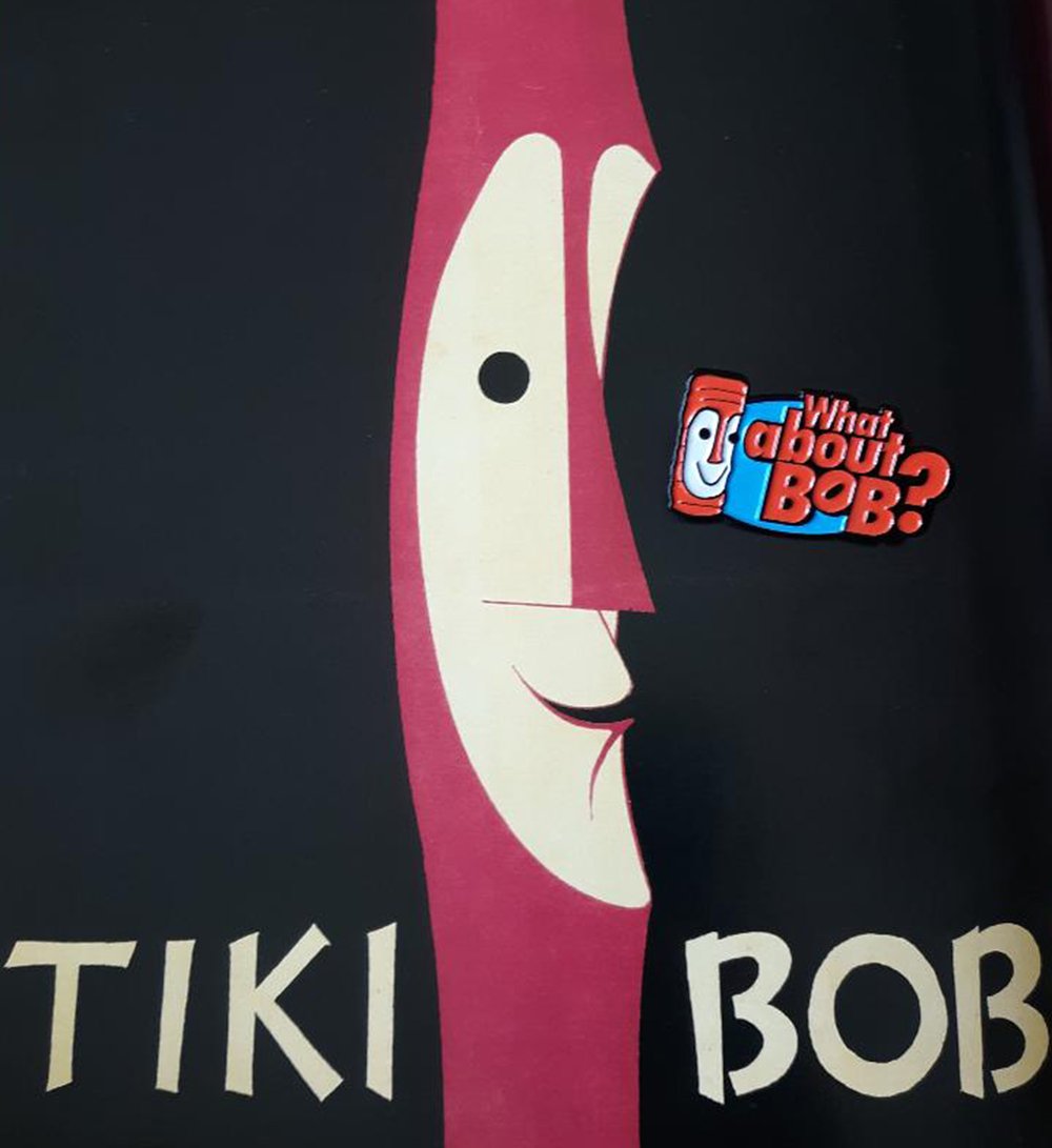 WHAT ABOUT BOB? 1.75" Tiki Bob Soft Enamel Pin!