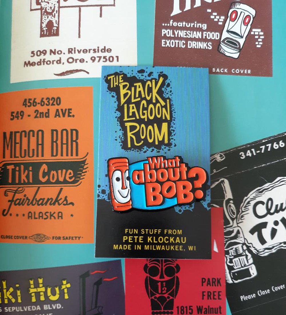 WHAT ABOUT BOB? 1.75" Tiki Bob Soft Enamel Pin!