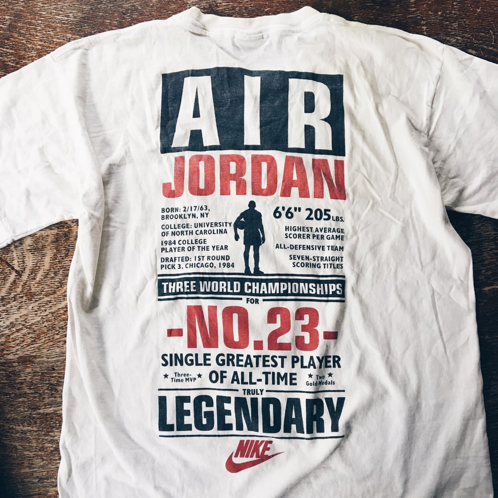 Image of Original Early 90’s Nike Air Jordan Legendary Tee.