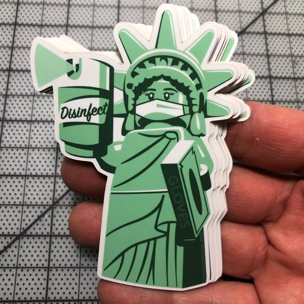 Liberty & Disinfectant Stickers - 4 pack
