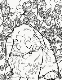 Image 2 of Gemstone Tattoo Coloring Book Volume 1 - Rabbits