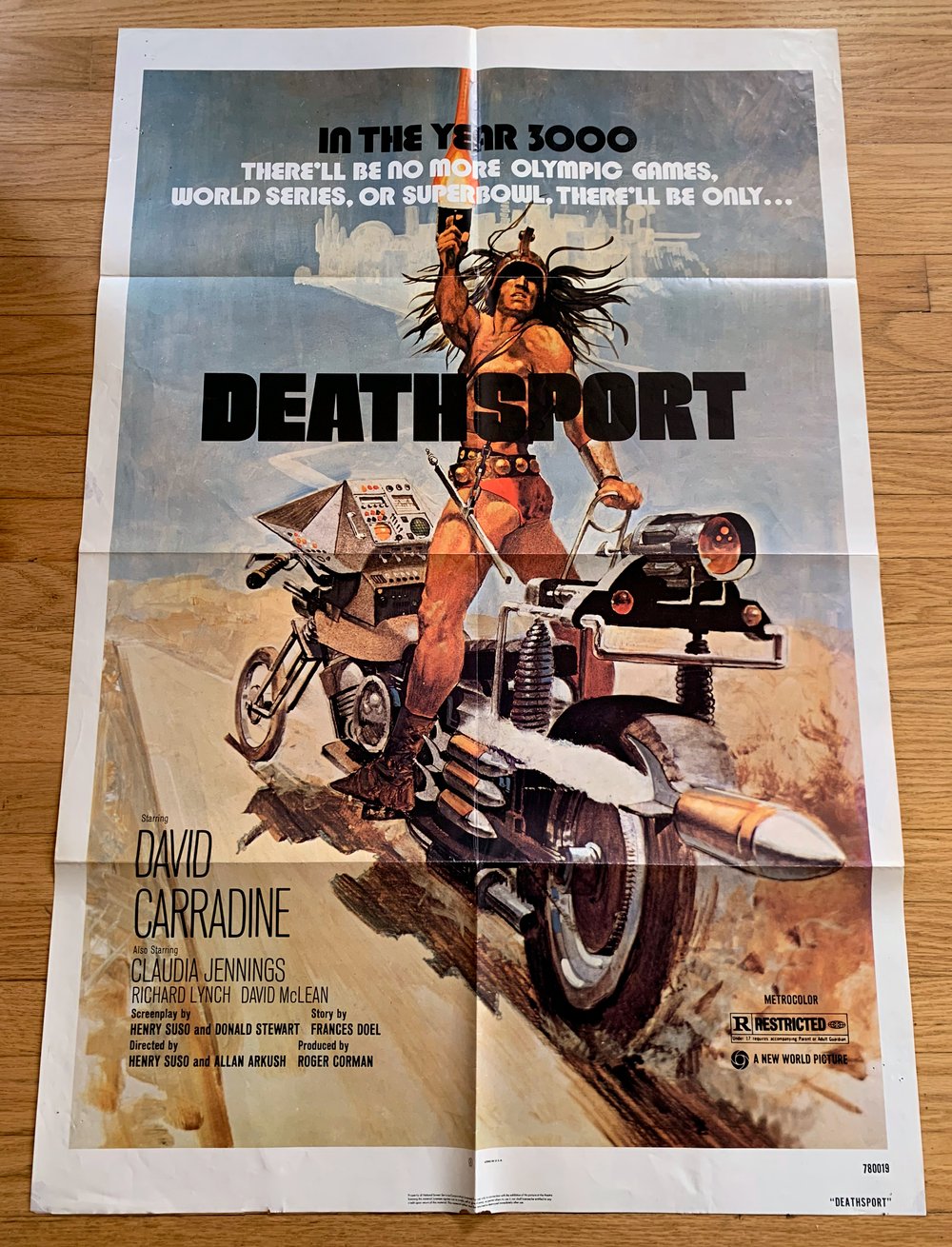 1978 DEATHSPORT Original U.S. One Sheet Movie Poster