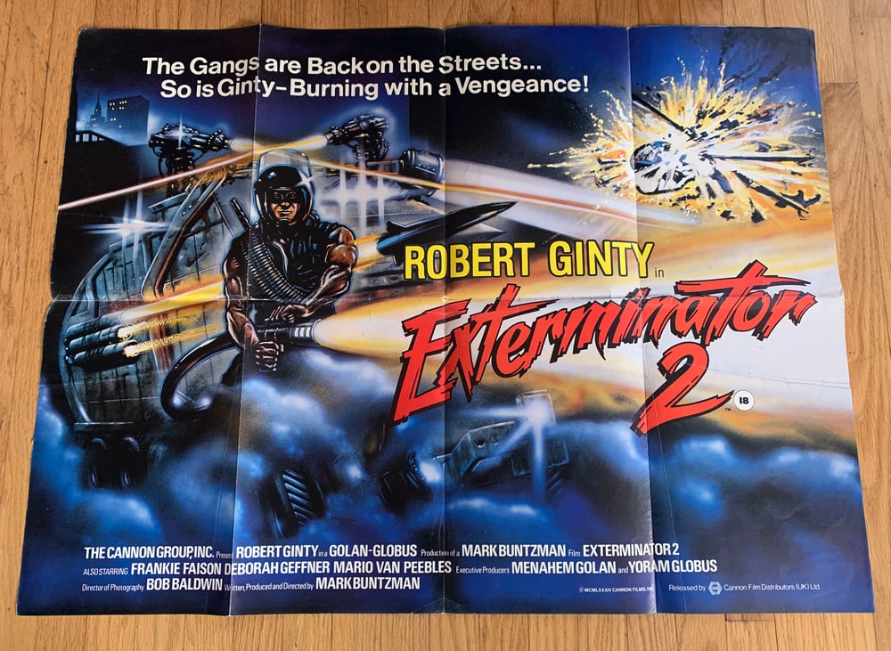 1984 EXTERMINATOR 2 Original British Quad Movie Poster