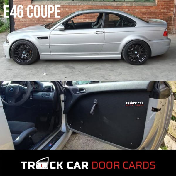 Image of BMW e46 Coupe - Using part of original door card - Track Car Door Cards