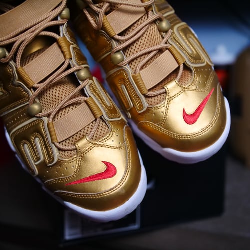 Image of Supreme Air More Uptempo Gold