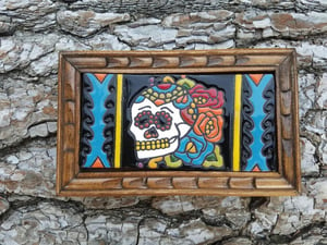 Image of Tres Flores Rectangle Wood Frame